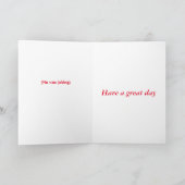 Funny Birthday Card vollständig anpassbar Karte (Innenseite)