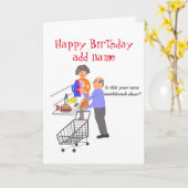 Funny Birthday Card vollständig anpassbar Karte (Gelbe Blume)