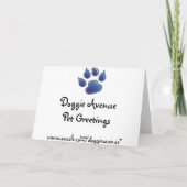 Funny Birthday Card vom Hund Karte (Rückseite)