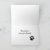 Funny Birthday Card vom Hund Karte (Innenseite)