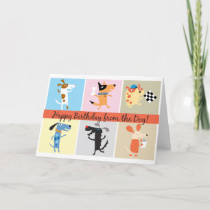 Funny Birthday Card vom Hund Karte