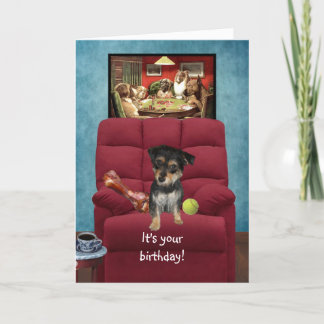 Funny Birthday Card vom Hund Karte