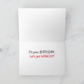 Funny Birthday Card - Whack-a-Mole Karte (Innenseite)