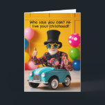 Funny Birthday Card Zoom Karte<br><div class="desc">Eine lustige Geburtstagskarte,  die über das Alter scherzt. Sicher,  sie zum Lachen zu bringen.</div>