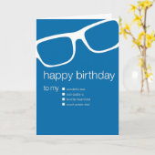 Funny Birthday Card zum Vater Karte (Gelbe Blume)