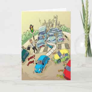 Funny Birthday Cards - Bad Driver Karte