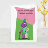 Funny Birthday Cards Karte (Gelbe Blume)