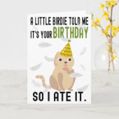 Funny Birthday Cat Lover Geschenk, Katze Geburtsta Karte (Gelbe Blume)