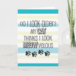 Funny Birthday - CAT Slogan Card Karte