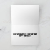 FUNNY BIRTHDAY CHIMPANZEE GREETING CARD KARTE (Innenseite)