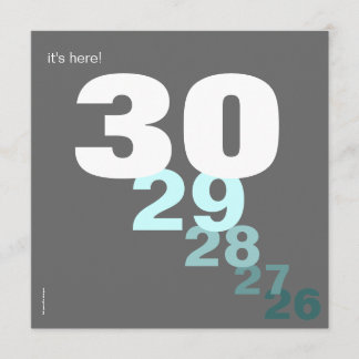 Funny Birthday Countdown Party Einladung