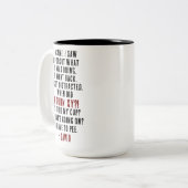 Funny Birthday Custom Unglaublich witzig Age Joge Zweifarbige Tasse (Vorderseite Links)