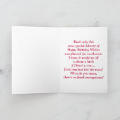 Funny Birthday Delivery für sie Karte (Innenseite)