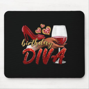 Funny Birthday Diva Happy Birthday Heelses Scute S Mousepad