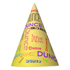 Funny Birthday Dunce Cap Wunderbare Word Cloud Partyhütchen