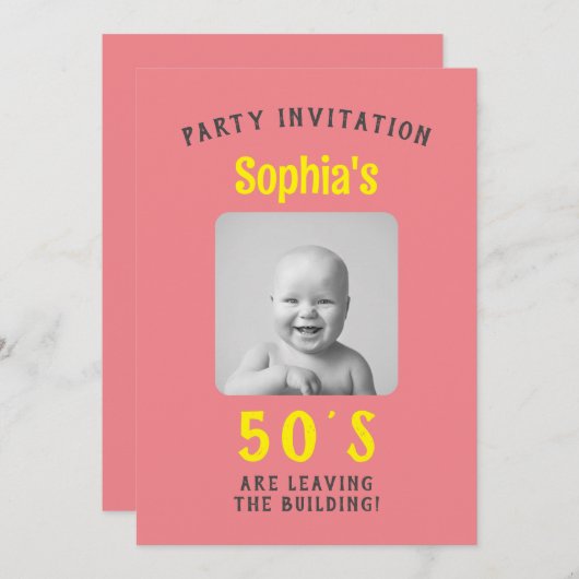 Funny Birthday Einladung (Vorne/Hinten)