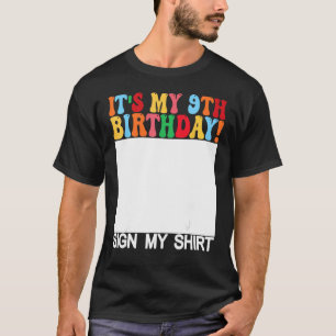Funny Birthday - Es ist mein 9. Geburtstag Mein Sc T-Shirt