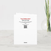 Funny Birthday Fakten und Ratschläge Karte (Rückseite)