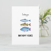 Funny Birthday Fields Birthday Card (Stehend Vorderseite)