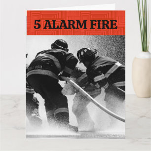 FUNNY BIRTHDAY FIREFIGHTERS GREETING CARD FÜR IHR KARTE