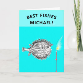 Funny Birthday Fish Karte