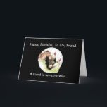 Funny Birthday Friend - Farm Chicken Scene Karte<br><div class="desc">Funny Birthday Friend - Farm Chickens Scene</div>