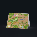 Funny Birthday Frog Puns Niedliche tropische Blume Karte<br><div class="desc">Ich hätte fast deinen Geburtstag vergessen - aber dann erinnerte ich mich total daran. Ich hoffe, es hat gerippt! Diese niedliche FroschGeburtstagskarte ist perfekt für alle, die Amphibien Lieben. Es ist auch eine tolle Karte für einen verspäteten Geburtstagsgruß. Diese lustige Karte enthält originale tropische Kunstwerke. Passen Sie an, ob Sie...</div>