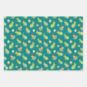 Funny Birthday Frogs HandIllustrierte Niedliche To Geschenkpapier Set (Vorderseite 3)