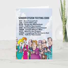 Funny Birthday für Senioren Karte