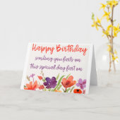 Funny Birthday Furzen Karte (Gelbe Blume)