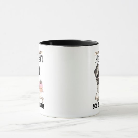 Funny Birthday Geschenk für FAwn MOPS DOG Mama Vat Tasse (Zentrum)