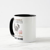 Funny Birthday Geschenk für FAwn MOPS DOG Mama Vat Tasse (Vorderseite Links)