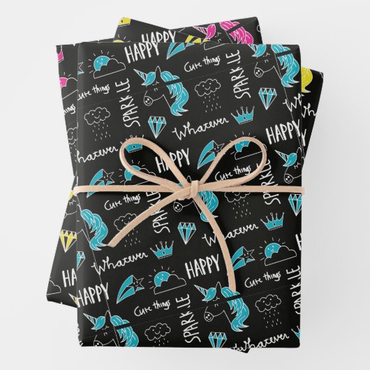 Funny Birthday Geschenkpapier Set (Beispiel)