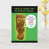 Funny Birthday Goddess Words of Wisdom Karte (Gelbe Blume)