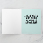 FUNNY BIRTHDAY GOOD KACK GREETING CARD DANKESKARTE (Innenseite)