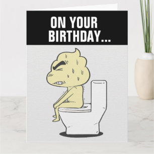 FUNNY BIRTHDAY GOOD KACK & HAPPINESS BIG CARD KARTE