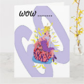 Funny Birthday Grußkarte 60 Karte (Gelbe Blume)