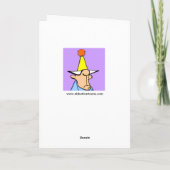 Funny Birthday Grußkarte für ihn Karte (Rückseite)