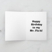 Funny Birthday Grußkarte für ihn Karte (Innenseite)