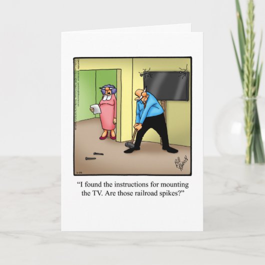 Funny Birthday Grußkarte für ihn "Spectickles" Karte (Vorderseite)