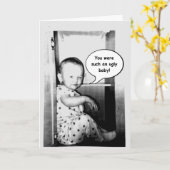 Funny Birthday Grußkarte Karte (Gelbe Blume)