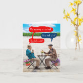 Funny Birthday Grußkarte - Männer schlechtes Gedäc Karte (Gelbe Blume)