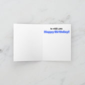 Funny Birthday Gym Fitness Karte (Innenseite)