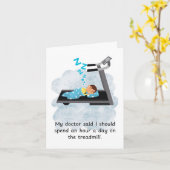 Funny Birthday Gym Fitness Karte (Gelbe Blume)