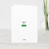 Funny Birthday Haikus Black and Brown women Card Karte (Rückseite)