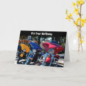 Funny Birthday Harley Whole Hawg (Hog) Card Karte (Gelbe Blume)