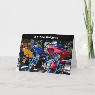 Funny Birthday Harley Whole Hawg (Hog) Card Karte