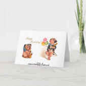 Funny Birthday Hunde Karte (Rückseite)