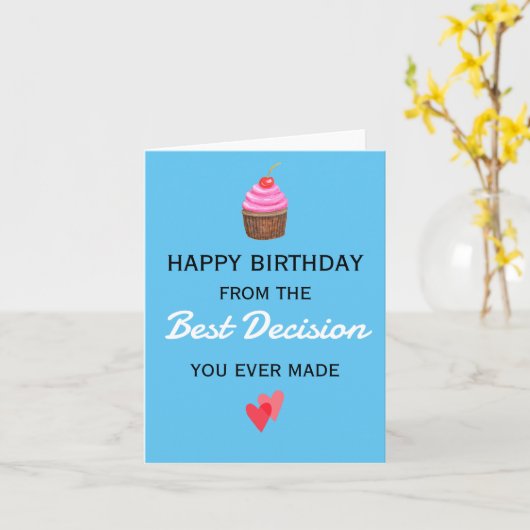 Funny Birthday Husband Boyfriend Girlfriend Ehefra Karte (Gelbe Blume)