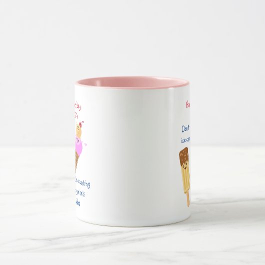 Funny Birthday Ice Cream Sprinkles Spaß Kawaii Tasse (Zentrum)